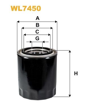 WIX FILTERS Масляный фильтр WL7450